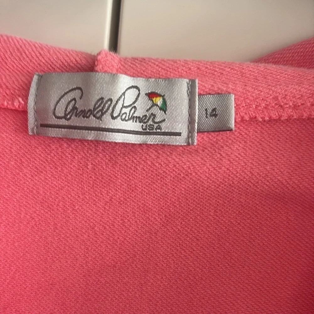 Pink Girls Arnold Palmer golf Zip Up hoodie